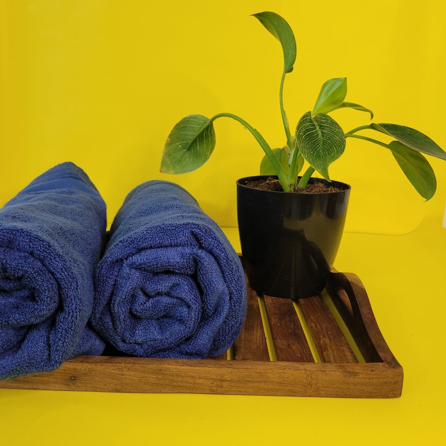 Bougie Blue Bamboo Towels (Indigo)