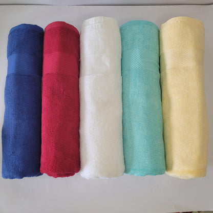 Soft Cyan (Light Blue) Bamboo Towels