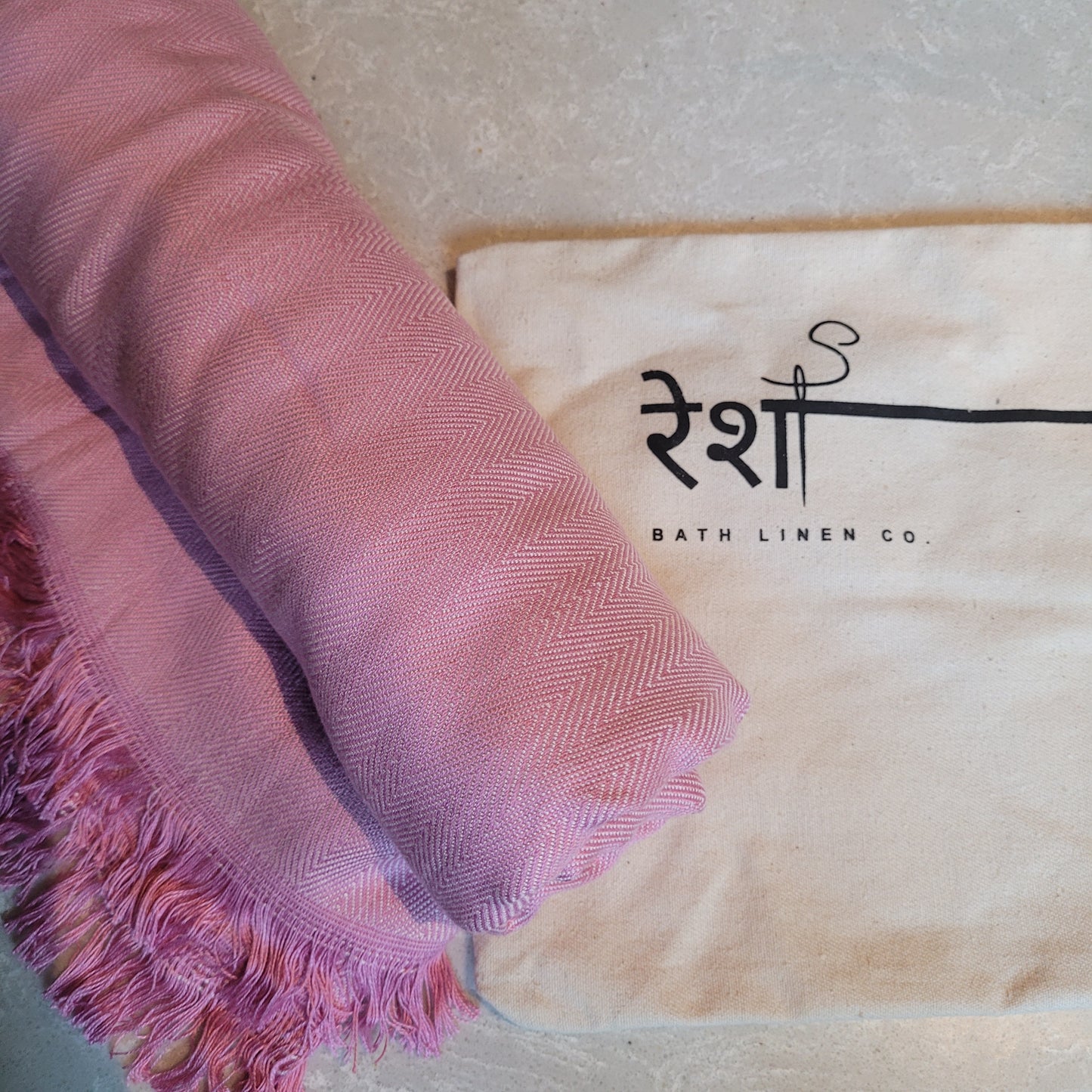 Rose Quartz  ( Baby Pink) Bamboo Beach Towels